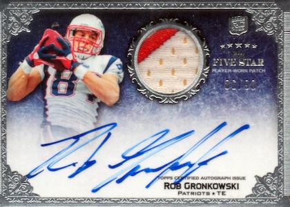 Patriots Rob Gronkowski Gronk NFL Football Card