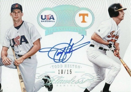 Todd Helton baseball card (Tennessee Volunteers) 2016 Panini Team  Collection #46 at 's Sports Collectibles Store