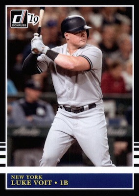  2019 TOPPS #462 LUKE VOIT YANKEES BASEBALL : Collectibles &  Fine Art