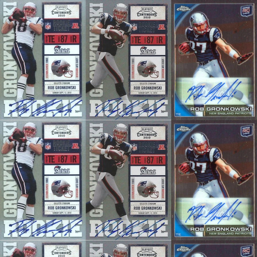 rob gronkowski jersey card