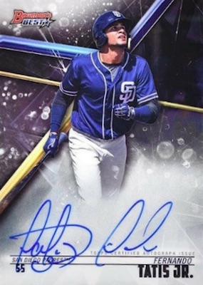 Fernando Tatis Jr 2019 Bowman's Best Foundations Blue Autograph Rookie Card  /150 #FFA-FTJ BGS 9.5