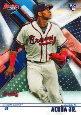 Ronald Acuna Jr. 2018 Topps #83-13 1983 Throwback SP Rookie Card PGI 1 —  Rookie Cards