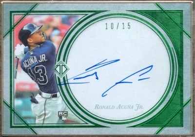 On-Card Autograph # to 10 - Ronald Acuna Jr. - TOPPS NOW®