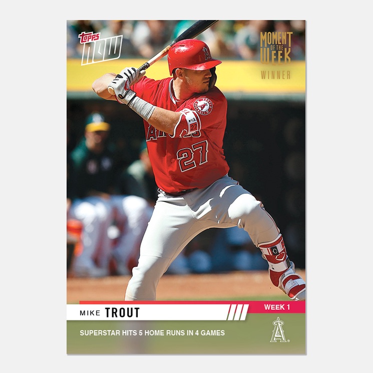 2019 Topps Now Moment of the Week Baseball Checklist, Info, Print Runs