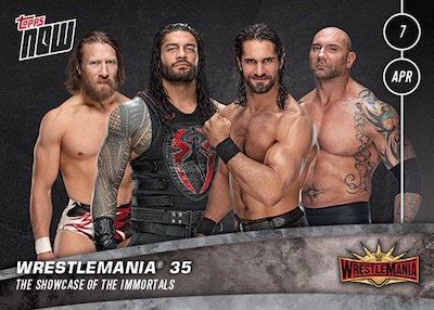 2019 Topps Now WWE Wrestling Cards - WrestleMania 35 3