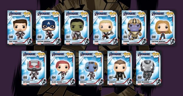 avengers endgame funko pop set