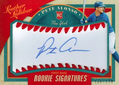 Pete Alonso New York Mets Autographed 2018 Bowman Chrome #BCP-137 Beckett  Fanatics Witnessed Authenticated Rookie Card with 2019 NL ROY Inscription