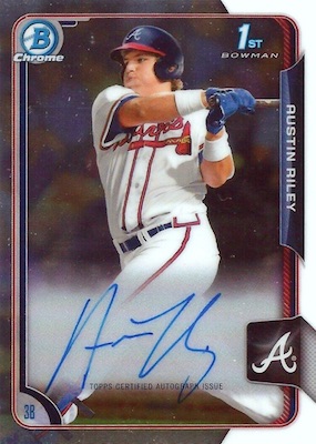 Austin Riley 2019 Topps Chrome Rookie Auto - Gold Refractor #RA-AR