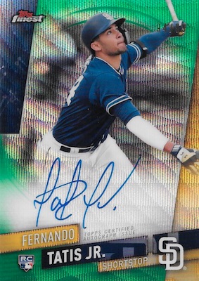 Fernando Tatis Jr. Autographed 2019 Topps Finest Refractor Rookie Card — RSA