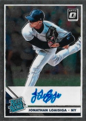 2019 Topps 2 Card Jonathan Loaisiga Rookie Card RC #243 + 35th