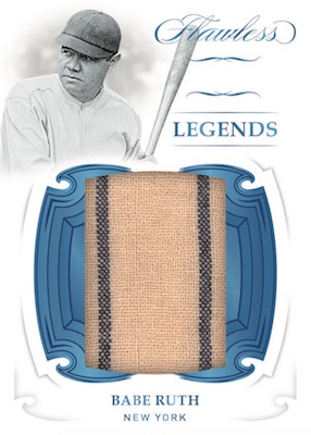 2020 Flawless Legends Babe Ruth Game Worn Jumbo Jersey Card 3/3