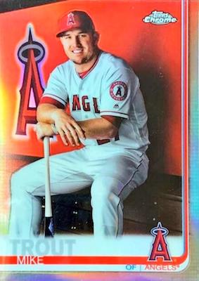 2019 Topps Chrome Refractor 200 Mike Trout - Sportsnut Cards