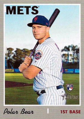 2023 Topps Series 1 Pete Alonso AKA Polar Bear Nickname SSP New York Mets