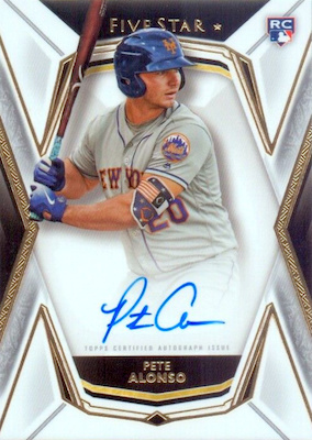  Pete Alonso Autographed Exclusive 1/1 Gold Topps Card  Authenticated Game Used Jersey from 2019