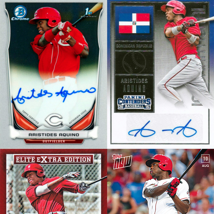 Aristides Aquino 2020 Topps Transcendent VIP Auto /15 REDS - All-Star Sports