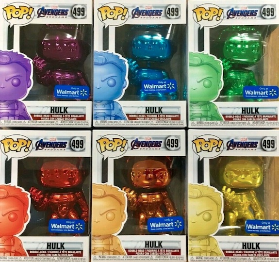 funko pop hulk chrome walmart exclusive