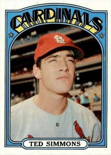  1972 Topps # 154 Ted Simmons St. Louis Cardinals (Baseball  Card) Dean's Cards 5 - EX Cardinals : Collectibles & Fine Art