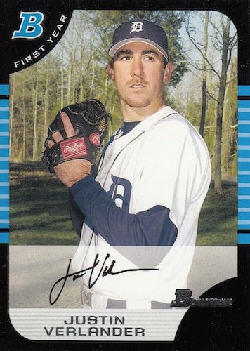 Justin Verlander Detroit Tigers 2007 Topps Signed Autographed