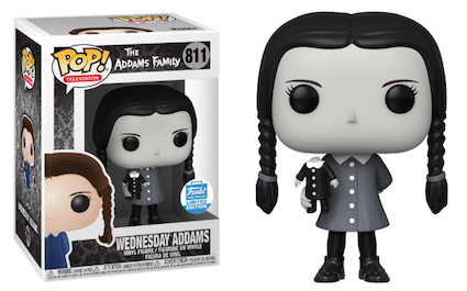 Funko Pop Wednesday Addams Hot Topic Exclusive Metallic In Hand + Protector