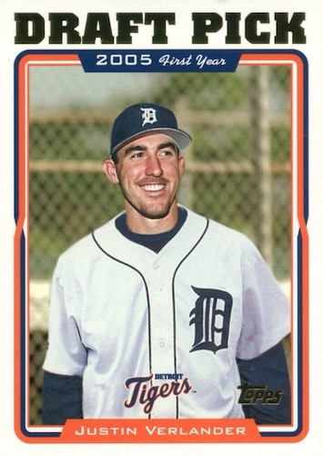 Sold at Auction: 2006 Topps Justin Verlander RC