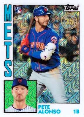 2019 Topps Finest Pete Alonso RC New York Mets #44 – The Breaks-Keep it Real