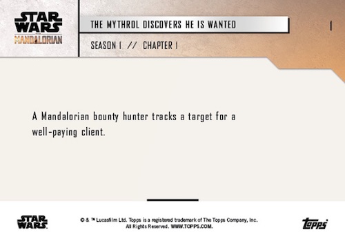 2023 TOPPS NOW® Star Wars: The Mandalorian Season 3 Episode 2 - 5 Card Set  - PR: 829