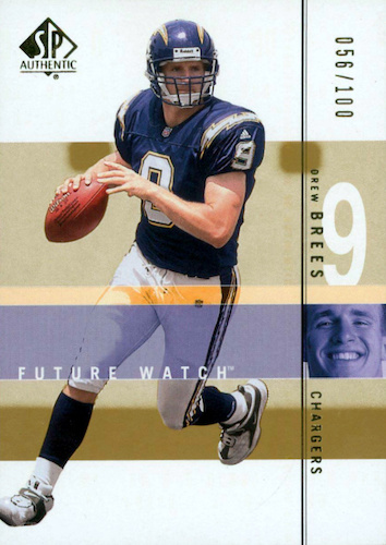 : Drew Brees Fleer Ultra 2001 Rookie card # 260 Mint Le /2499  Great Card - Unsigned Football Cards : Collectibles & Fine Art