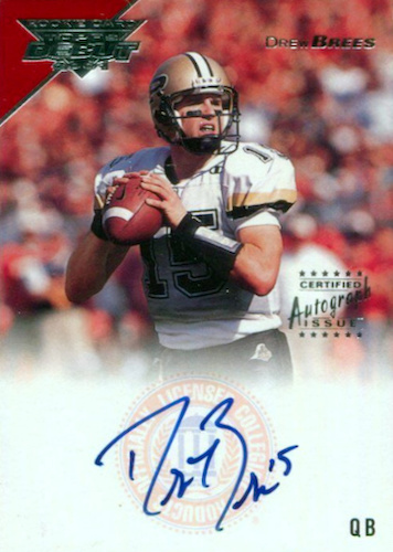 Drew Brees Autographed Signed 2001 Bowman's Best Rookie Card #121 New  Orleans Saints Bgs 9 Auto Grade Gem Mint 10 Beckett Beckett