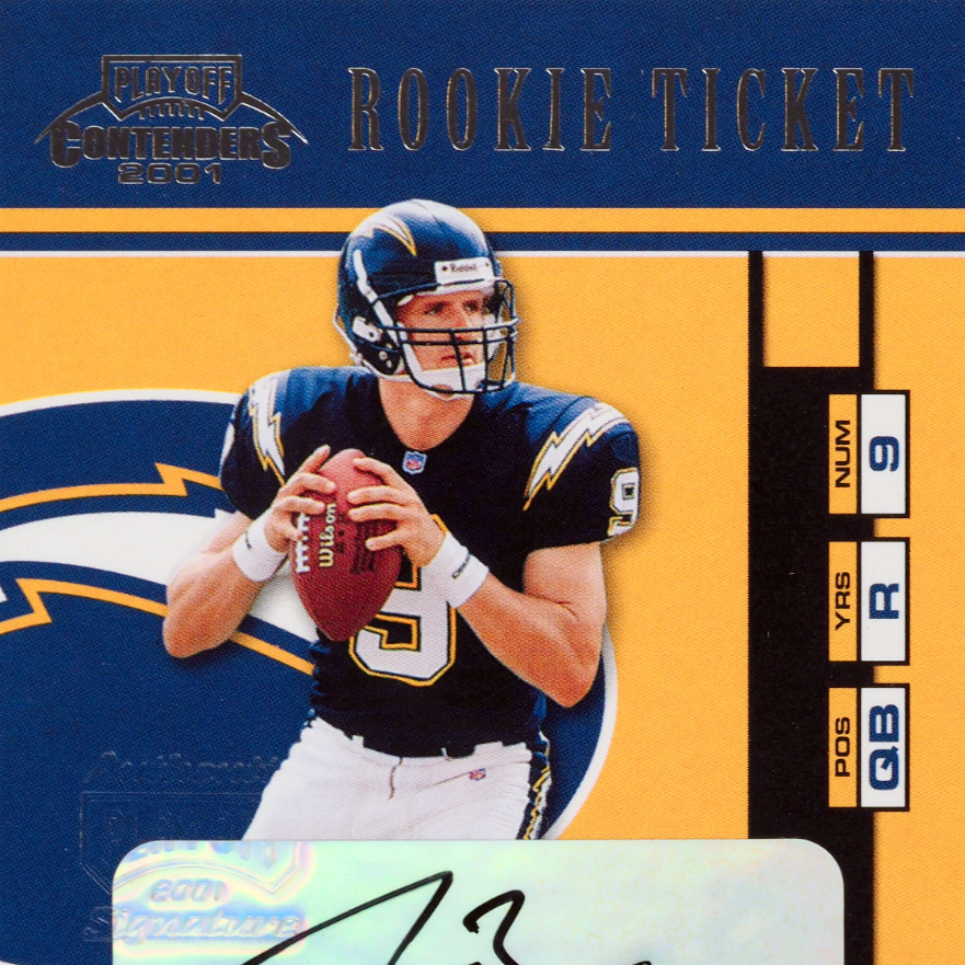 Drew Brees San Diego Chargers Autographed 2001 Leaf Rookies & Stars Rookie  Autographs #202 Card (BGS 9.5)