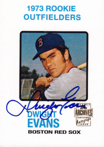 Dwight Evans Boston Red Sox 1975 Cooperstown Baseball 