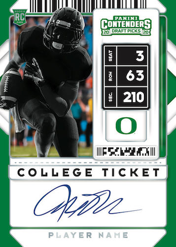 2020 Panini Contenders Draft Picks Football Cards - Checklist Added 5