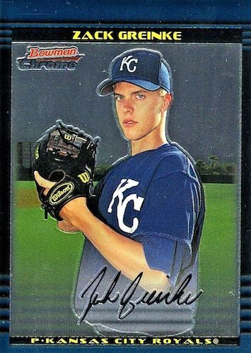 2003 Bowman Heritage #164 Zack Greinke Kansas City Royals Rookie Card