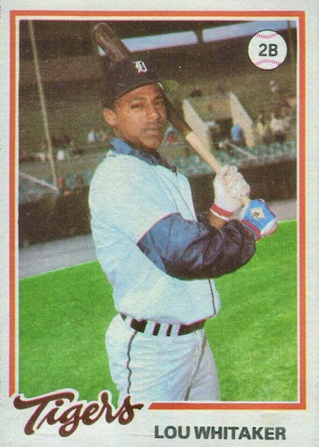 Top Lou Whitaker Cards, Best Rookies, Autographs, Most Valuable List