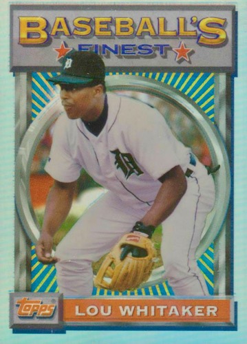 1989 Upper Deck #451 Lou Whitaker VG Detroit Tigers - Under the