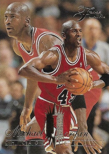 98 Upper Deck stickers Michael Jordan #45 jersey cards - Michael Jordan  Cards