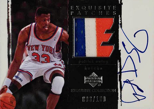 patrick ewing all star card