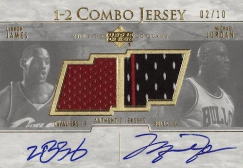 NSA 1 OF 1 GAME USED TRIPLE JERSEY JORDAN/KOBE/LEBRON AUTHENTIC CUT