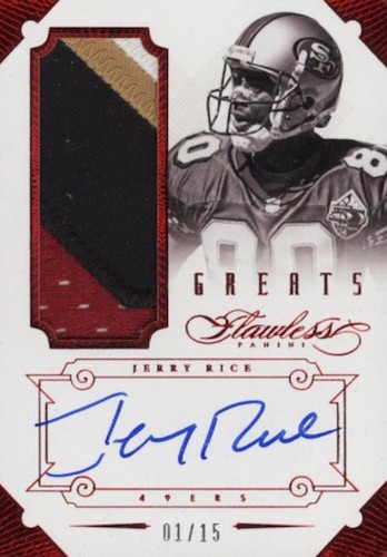 jerry rice jersey card