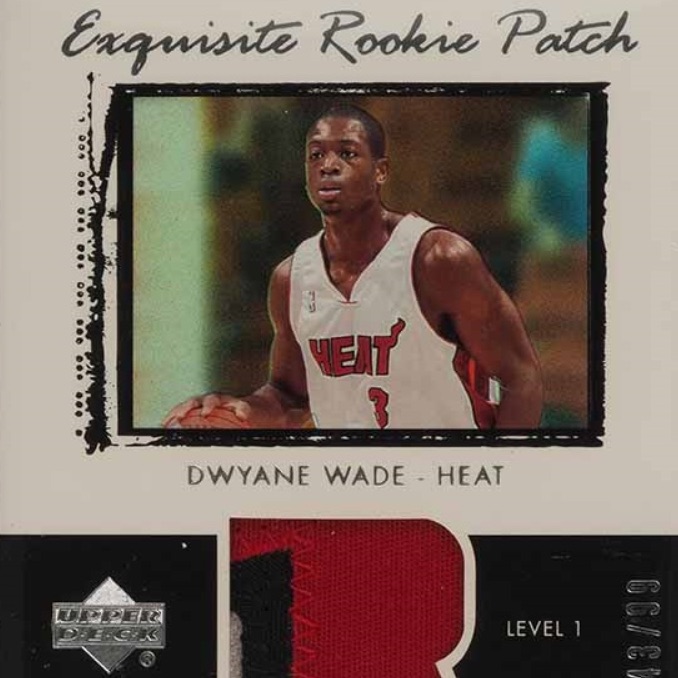 数量限定得価Dwyane Wade 03-04 Fleer Authentix Draft Day Ticket Jumbo Gold RC Rookie /15 Fleer、Sky Box