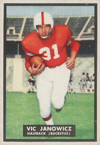 Lou D'Achille (Indiana University) 1951 Topps Magic College Football  Trading Card #14: Jimmy Monahan: : Books