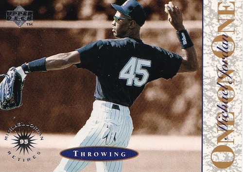 1994 upper deck michael jordan baseball card