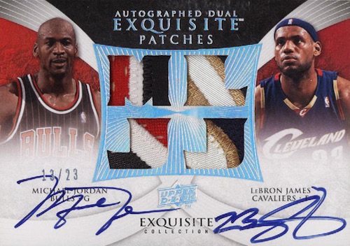 Top Michael Jordan and LeBron James Dual Autograph Cards Gallery List