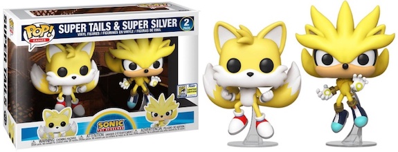 Sonic the Hedgehog - Super Tails & Super Silver 2 Pack - POP! Games action  figure 2-Pack