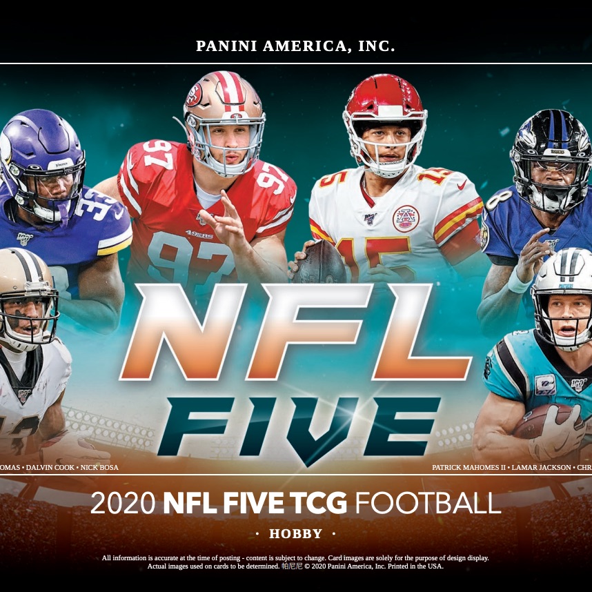 2019 Panini NFL Five Trading Card Game Starter Kit Display Box