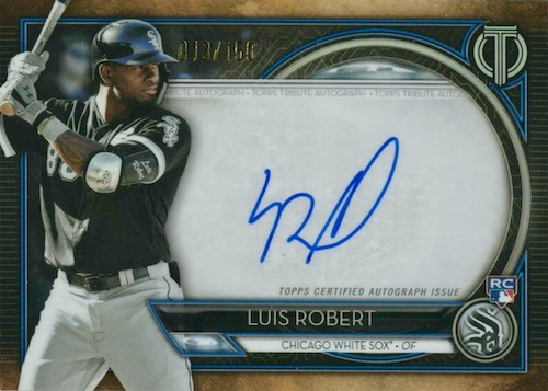 Luis Robert 2020 Topps Now Autographed Rookie Card #20 - BAS 10