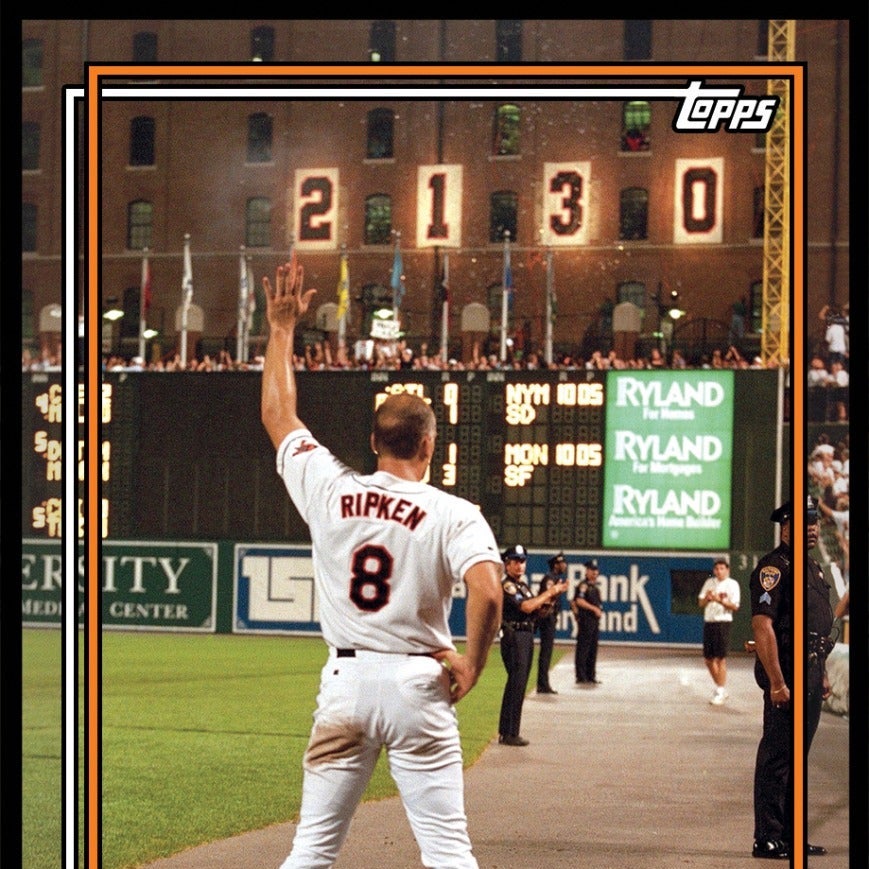 Cal Ripken Jr.'s 2,131 Consecutive Games Record on Baseball Cards