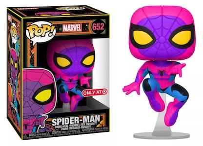 spider man pop black light