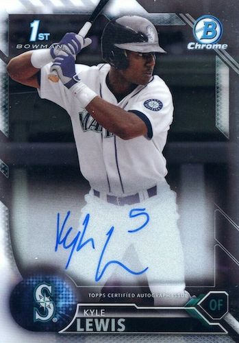 Kyle Lewis Seattle Mariners Autographed 2020 Topps Chrome #186