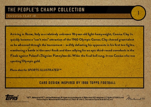 2021 Topps Muhammad Ali The People's Champ Checklist, Set Info, Shop