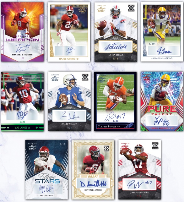 2021 Leaf Ultimate Draft Football Checklist, Set Info, Box Reviews